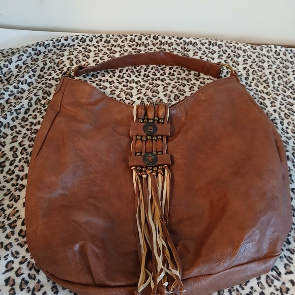 ALDO Vintage Smooth leather hobo bag. - Picture 1 of 10
